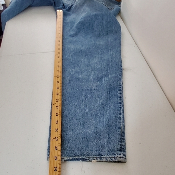 Madewell Dad Jean Jeans Size 30 Distressed Cotton Denim Slouchy Grunge Fall - Picture 10 of 16